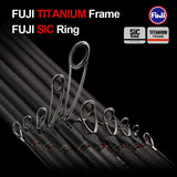 PURELURE CEDAN 1-Piece Rod All Fuji SIC Guide Rings Mandarin Fish Rod Sea Bass Rod  Cork Handle Toray T1100G Cloth