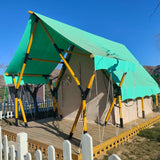 PVC Medieval Canvas Tents Glamping Tent Luxury With Bathroom Outdoor