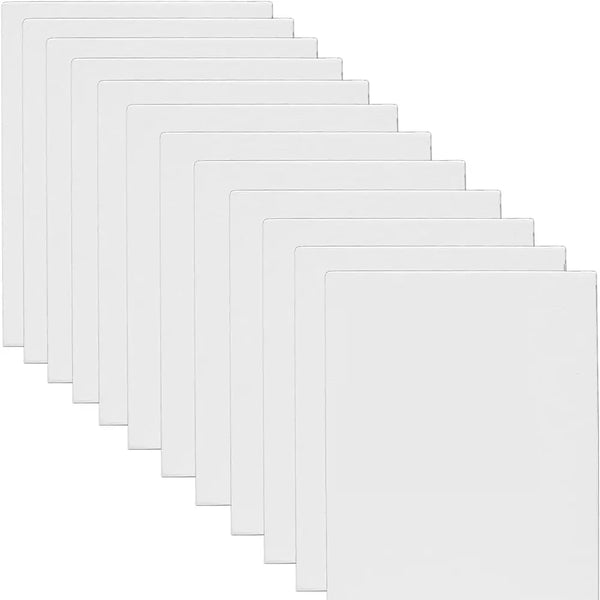 Painéis de lona para pintura a óleo, painéis de lona para pintura, 100% algodão, aquarela, tinta acrílica, guache, 10PCs