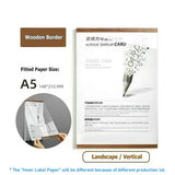 Painel de avisos a5 a4 a3 do escritório da parede do estilo simples quadro acrílico magnético placa de visão da parede da sala de aula da escola placa magnética