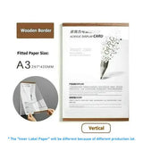 Painel de avisos a5 a4 a3 do escritório da parede do estilo simples quadro acrílico magnético placa de visão da parede da sala de aula da escola placa magnética