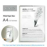 Painel de avisos a5 a4 a3 do escritório da parede do estilo simples quadro acrílico magnético placa de visão da parede da sala de aula da escola placa magnética