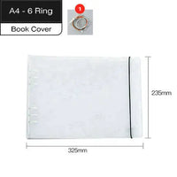 Paisagem 6 anel fichário a4 espiral notebook, papel de livro capa b5 grade notebook em branco para estudantes