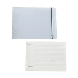 Paisagem 6 anel fichário a4 espiral notebook, papel de livro capa b5 grade notebook em branco para estudantes