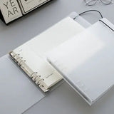 Paisagem 6 anel fichário a4 espiral notebook, papel de livro capa b5 grade notebook em branco para estudantes