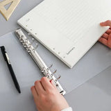 Paisagem 6 anel fichário a4 espiral notebook, papel de livro capa b5 grade notebook em branco para estudantes