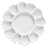 Paleta de aquarela de cerâmica de alta qualidade, flor de ameixa, pintura retangular multigrade, paleta de guache, materiais de arte acrílica