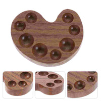 AOOKMIYA AOOKMIYA  Palette Watercolor Lid Tray Wood Palettes Case Artist Student Wooden Paint Pallet DIY Pigment