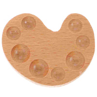 AOOKMIYA AOOKMIYA  Palette Watercolor Lid Tray Wood Palettes Case Artist Student Wooden Paint Pallet DIY Pigment