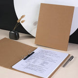 Pasta de arquivo Kraft para organizador de papel A4 Ring Binder Armazenamento de documentos Mangas transparentes Tampa de 2 anéis