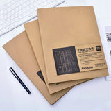 Pasta de arquivo Kraft para organizador de papel A4 Ring Binder Armazenamento de documentos Mangas transparentes Tampa de 2 anéis