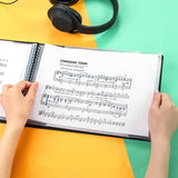 Pasta de música paisagem a4 folha de música papel organizador documento titular a4 piano música pontuação pasta