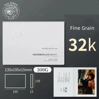 Paul Rubens 100% Cotton Watercolor Paper Pad 300g Thickened Water Color Book Paper Acid-Free 20sheets for Painting  Art Supplies