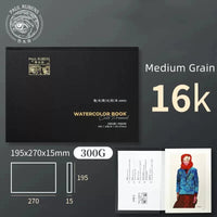 Paul Rubens 100% Cotton Watercolor Paper Pad 300g Thickened Water Color Book Paper Acid-Free 20sheets for Painting  Art Supplies
