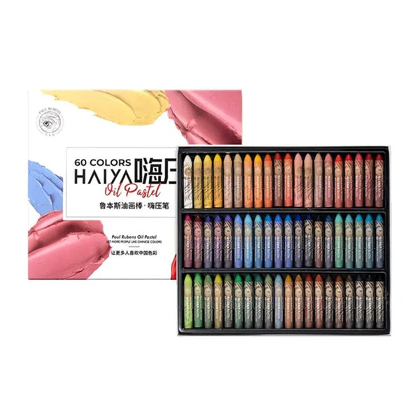 Paul Rubens Haiya Oil Pastels Soft and Vibrant Bullet Head Oil Crayons,  Suitable for Artists, Beginners