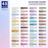 Paul Rubens 48colors Metallic Solid Watercolor Paint Professional Glitter Water Color Pigment For Painting Acuarela Art Supplies