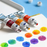 Paul Rubens 5ml Liquid Watercolor Paint Tube Set Water Color Paints Acuarelas for Painting Drawing Art Supplies Stationery