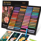 Paul Rubens 72 Colors Oil Pastel Professional Soft Oil Crayons for Painting Flowers Artist Art Supplies