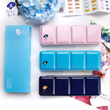 Paul Rubens Fine Solid Aquarela Paint Set, caixa de metal estilo fresco, brilhante cor da água, pintura pigmento, 12, 24, 48 cores