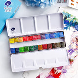 Paul Rubens Fine Solid Aquarela Paint Set, caixa de metal estilo fresco, brilhante cor da água, pintura pigmento, 12, 24, 48 cores