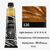Paul Rubens High Quality Oil Paint 60ML Professional Carolin Oil Color Painting Material Art Supplies for Artist