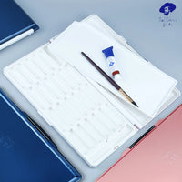 AOOKMIYA Paul Rubens Moisturizing Watercolor Paint Palette Gouache Acrylic 24 Grids Plastic Paint Storage Tray Box for Art Supplies