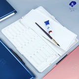 AOOKMIYA Paul Rubens Moisturizing Watercolor Paint Palette Gouache Acrylic 24 Grids Plastic Paint Storage Tray Box for Art Supplies