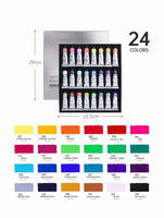 Paul Rubens Opaque Professional Watercolor Paint Tube Set Water Color Paint 15ml 12/24/36 Colors for Painting Art Supplies