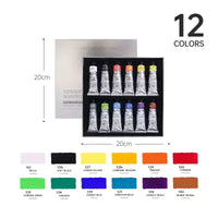 Paul Rubens Opaque Professional Watercolor Paint Tube Set Water Color Paint 15ml 12/24/36 Colors for Painting Art Supplies