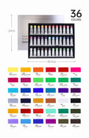 Paul Rubens Opaque Professional Watercolor Paint Tube Set Water Color Paint 15ml 12/24/36 Colors for Painting Art Supplies