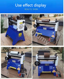 Pequena folha elétrica placa Rolling Machine, aço inoxidável, folha de ferro, alumínio, arredondamento
