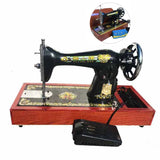 Pequena máquina De Costura Elétrica, Cabeça De Máquina De Costura Doméstica Old Fashioned, Ferramentas De Costura Portáteis