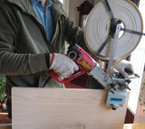 Pequeno Manual Woodworking Edge Banding Machine, Curva e Banda Reta, Decoração para casa