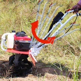 Pequeno rebento giratório da gasolina agrícola, cortador de grama multifuncional, micro rebento para equipamento de afrouxamento do solo