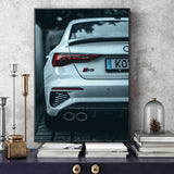 Performance Sports Car C63 M4 S3 Racing Car Poster Print Canvas Painting, Home Decor, Wall Art Picture for Living Room