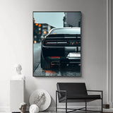 Performance Sports Car C63 M4 S3 Racing Car Poster Print Canvas Painting, Home Decor, Wall Art Picture for Living Room