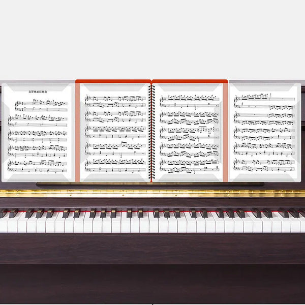 Piano Sheet Music Folder A4 Music Partition Piano Score Folder For Musical Sheet Music Four-page Expanding Music Sheet Book