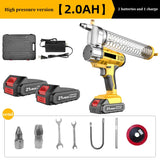 Pistola De Graxa Elétrica Recarregável, Alta Pressão, Máquina De Manteiga Dedicada Escavadeira