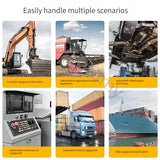 Pistola De Graxa Elétrica Recarregável, Alta Pressão, Máquina De Manteiga Dedicada Escavadeira