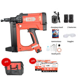 Pistola de pregos pneumática sem fio ajustável, Fast Gás Nailer, Air Nailer para Carpintaria, Porta de concreto, Calha, decorativa, Fixa