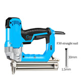 Pistola elétrica para construção de móveis, grampeador Wood Frame, ferramenta DIY, ferramentas de carpintaria e madeira, 2300W