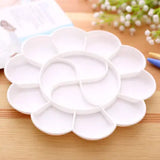 AOOKMIYA  Plastic plum blossom palette plate acrylic gouache watercolor textile pigment palette plate 2pcs free shopping