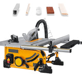 Poeira livre Woodworking Deslizante Tabela Saw, 80 Dentes Circular, 8 Polegada Wood Cutting Saw, 1500W