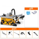 Poeira livre Woodworking Deslizante Tabela Saw, 80 Dentes Circular, 8 Polegada Wood Cutting Saw, 1500W