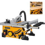 Poeira livre Woodworking Deslizante Tabela Saw, 80 Dentes Circular, 8 Polegada Wood Cutting Saw, 1500W