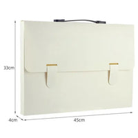 Portable Document Organizer File Bag A3 A4 Paper Organizer File Storage Document Bag PP Plastic Art Drawings Document Case