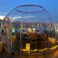 AOOKMIYA Portable Foldable Outdoor Camping Resort Hotel Prefab House Pop Up Winter Luxurious Inflatable Lodge Dome Bubble Tent