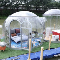 AOOKMIYA Portable Foldable Outdoor Camping Resort Hotel Prefab House Pop Up Winter Luxurious Inflatable Lodge Dome Bubble Tent