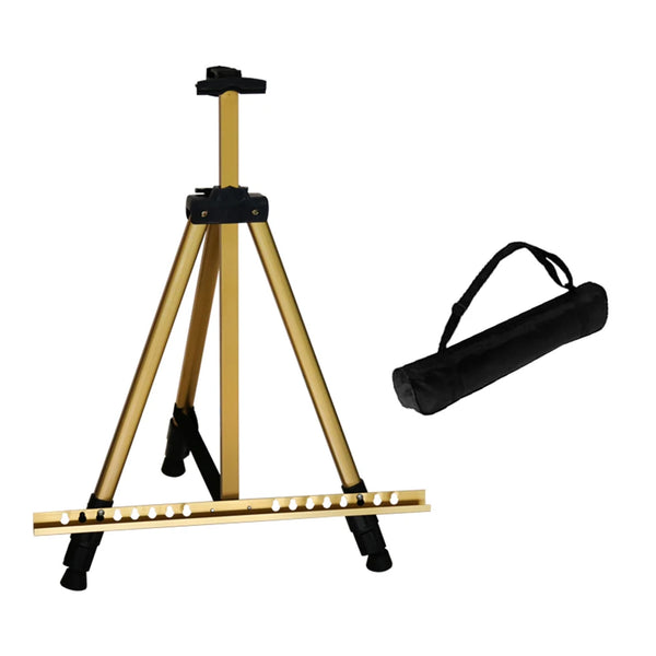 AOOKMIYA Portable Metal Easel Adjustable Sketch Travel Easel Thicken T