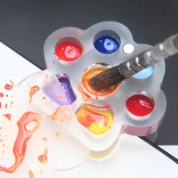 AOOKMIYA  Portable Mini Cute Cat Claw Watercolor Paint Palette Tray Professional Empty Water Color Paint Box For Painting Art Supplies